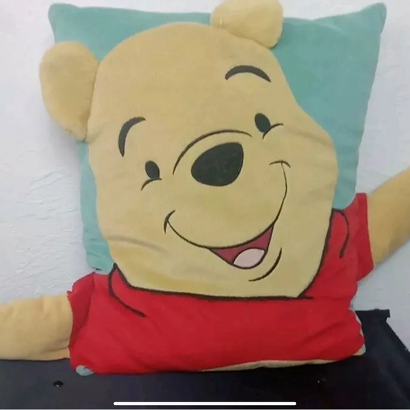 Vintage Winnie The Pooh Pillow 3D Plush Pillow Disney - Picture 1 of 4